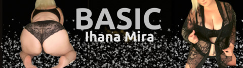 OnlyFansのヘッダー画像 ihanamira