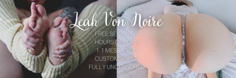 Imagen del encabezado de OnlyFans de leahvonnoire