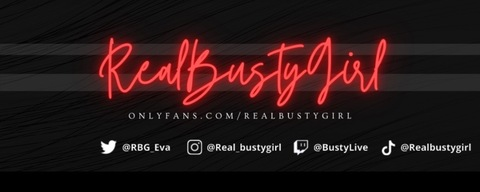 OnlyFansのヘッダー画像 realbustygirl