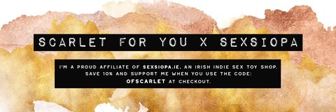 OnlyFansのヘッダー画像 scarletforyou